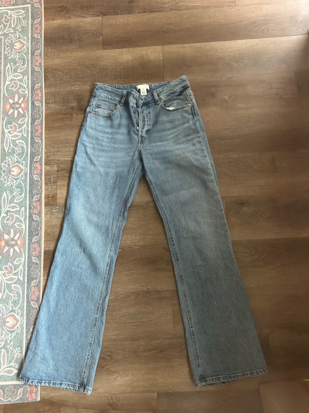 H&M Women's Light Blue Flare Jeans